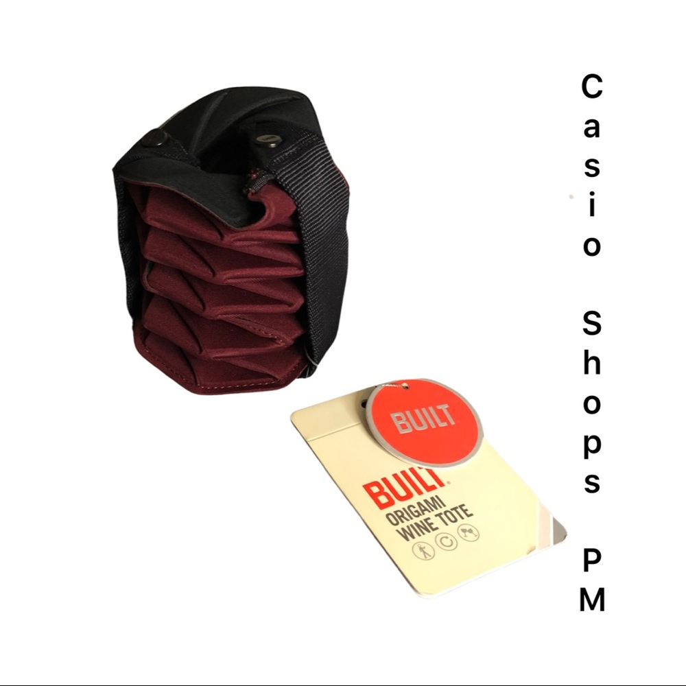 Built Origami Wine Tote  Color: Wine/Burgundy